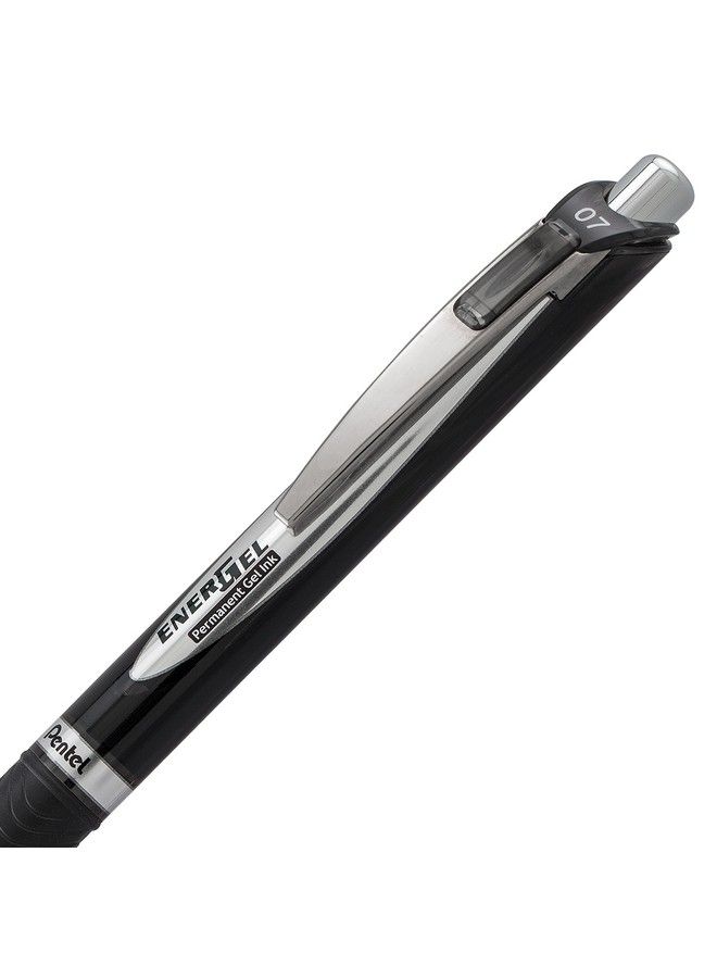 Pentel قلم حبر جل دائم Energel Pro (0.7 مم) حبر أسود 3 عبوات (Blp77Bp3A) - Image 4