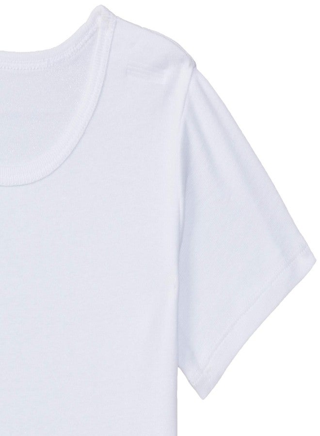 Marks & Spencer Baby-Girl's Regular Blouse (T71/1409V/WHITE/7-8 Y_White 7-8 Y) - Image 3