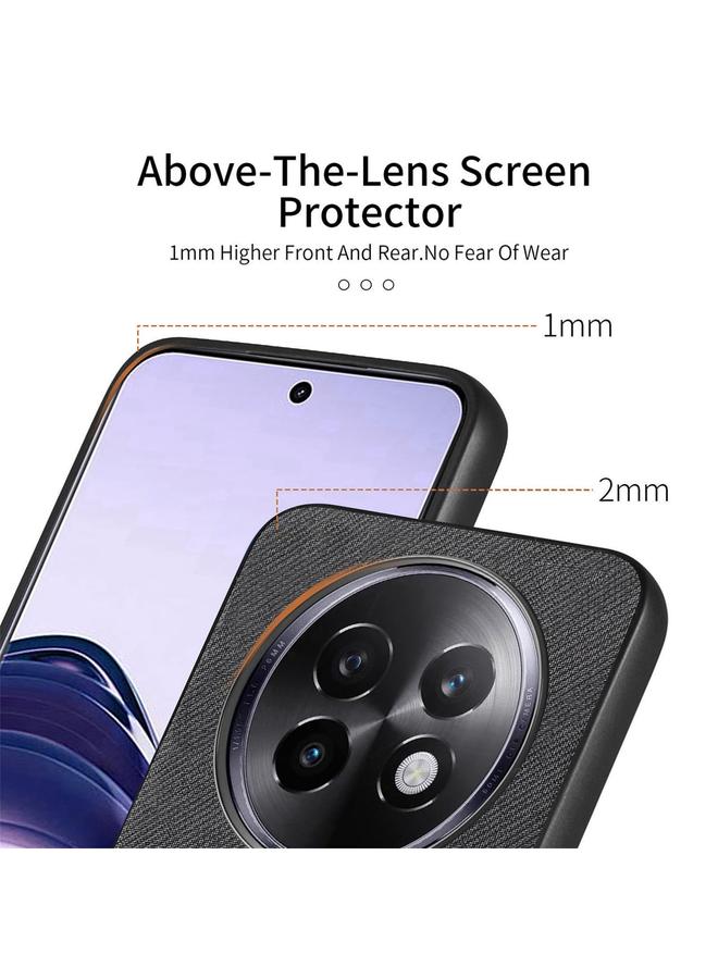 S-TOP Case For Realme 13 5G Twill Fabric Leather Skin Back Phone Case - Image 3