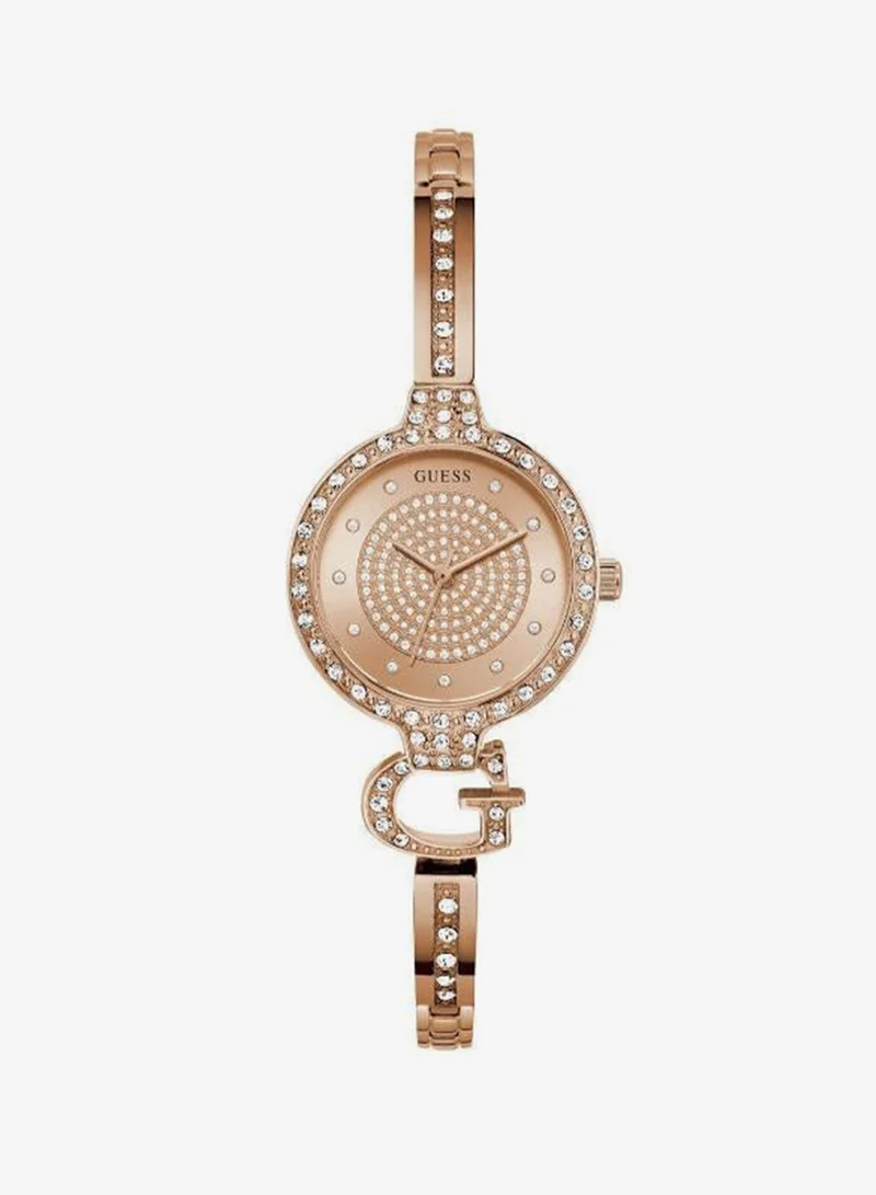 GUESS Ladies Giselle Rose Gold Tone Analog Watch