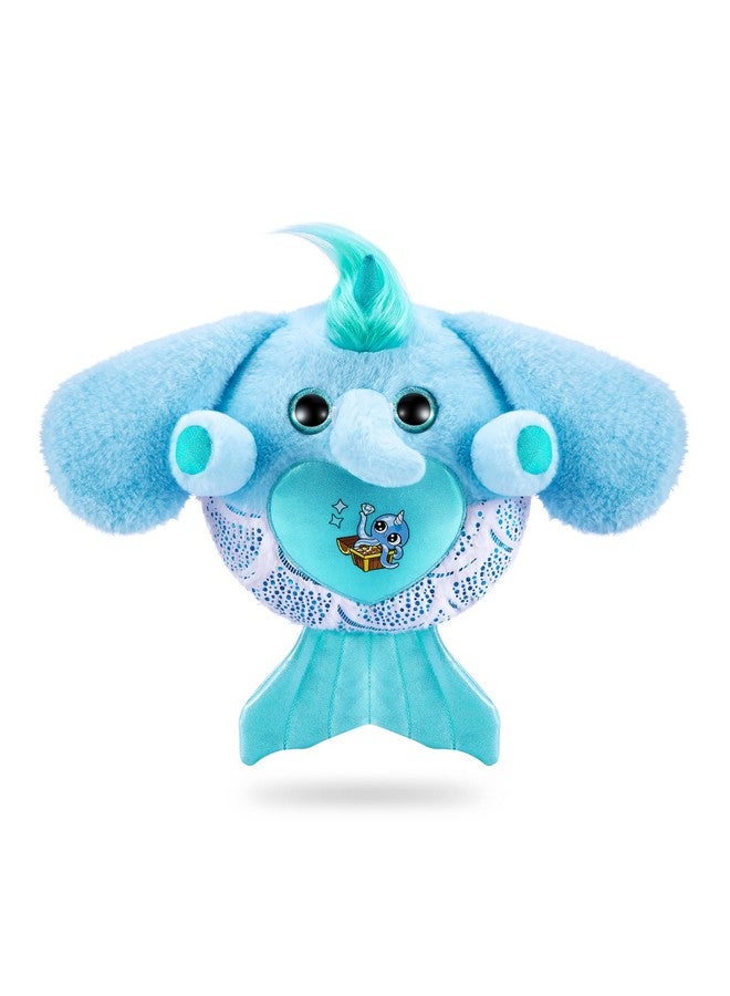 Rainbocorns Rainbocorns Mermaidcorn (Elephant) by ZURU, Collectible Plush, Mermaid Surprises, Cuddle Plush Stuffed Animal, Surprise Egg, Stickers, Magic Sands & Bubble Mixture, for Girls 3+ Up - Image 3