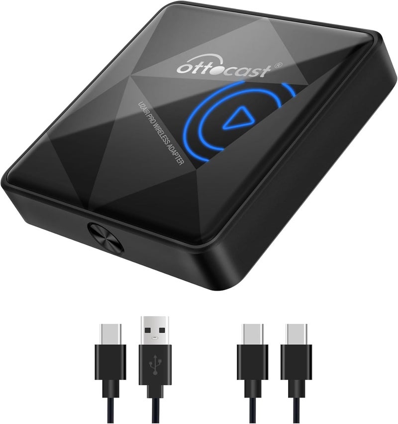 OTTOCAST U2Air Pro Wireless CarPlay Adapter for iPhone - 2025 Version Wired to Wireless CarPlay Dongle - Image 1