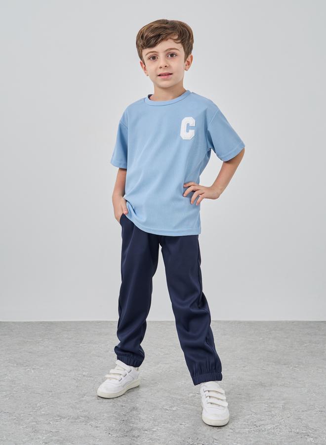 Styli Solid Mid Rise Joggers with Drawstring - Image 2