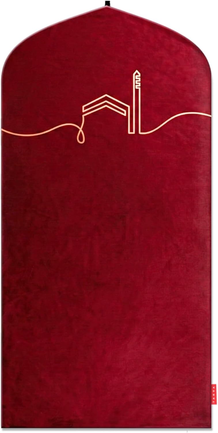 TAKVA EasiClean™ Indoor Prayer Mat | Kaaba Collection, Padded Memory Foam Prayer Rug, Muslim, Islamic Prayer Rugs - Image 1