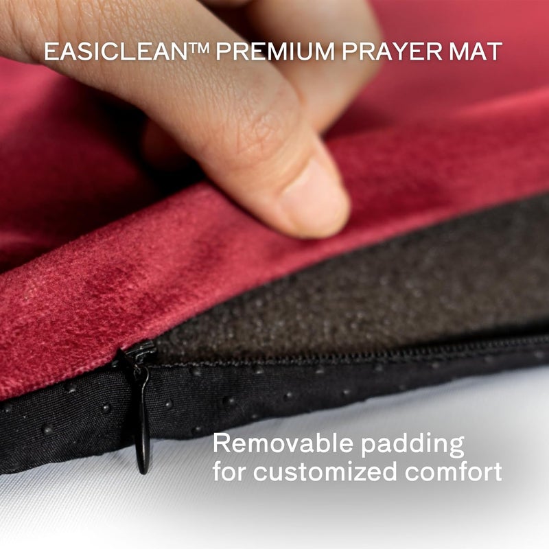 TAKVA EasiClean™ Indoor Prayer Mat | Kaaba Collection, Padded Memory Foam Prayer Rug, Muslim, Islamic Prayer Rugs - Image 4