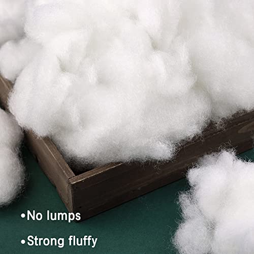 LOKUNN 3.5oz/100g Polyester Fiber Fill, (2.12oz~3.97lb) Stuffing Pillow Filling Stuffing Cushion Filling, Batting High Resilience Fill Fiber for Stuffed Animals/DIY Crafts - Image 5