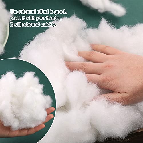 LOKUNN 3.5oz/100g Polyester Fiber Fill, (2.12oz~3.97lb) Stuffing Pillow Filling Stuffing Cushion Filling, Batting High Resilience Fill Fiber for Stuffed Animals/DIY Crafts - Image 3