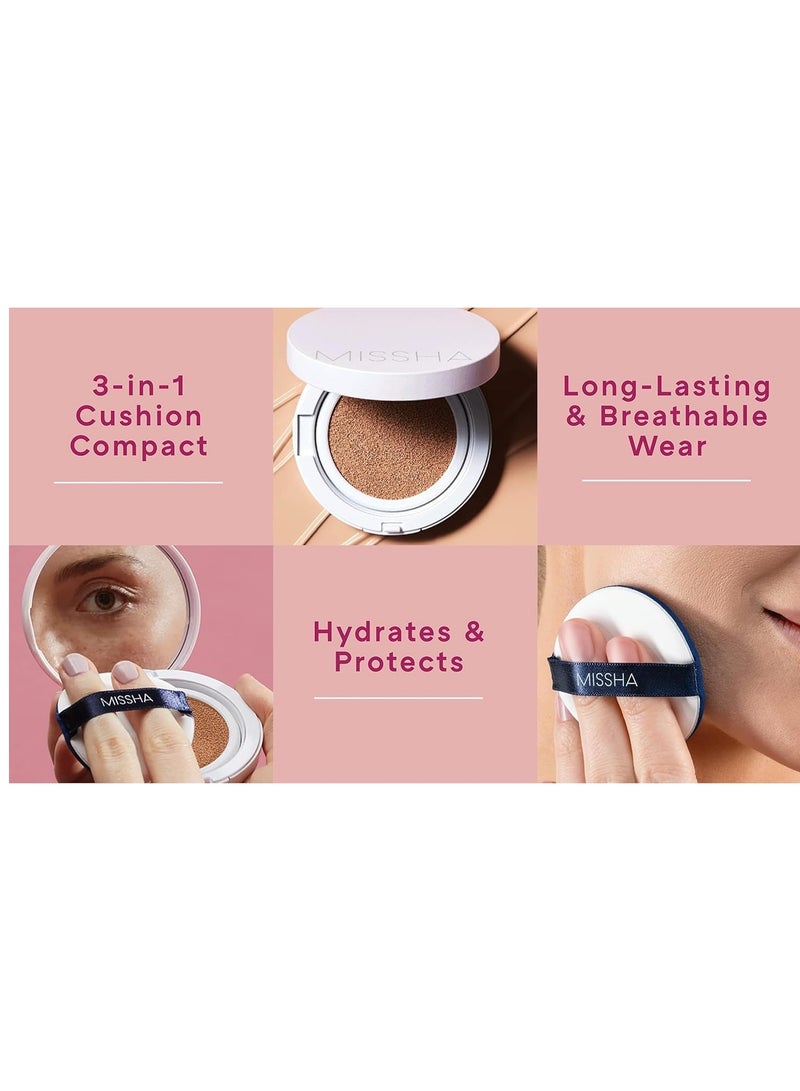 ميشا فFoundation ميسها ماجيك كوشن كوفر طويل الأمد SPF50+/PA+++، 21 بيج فاتح 15 جرام - Image 3