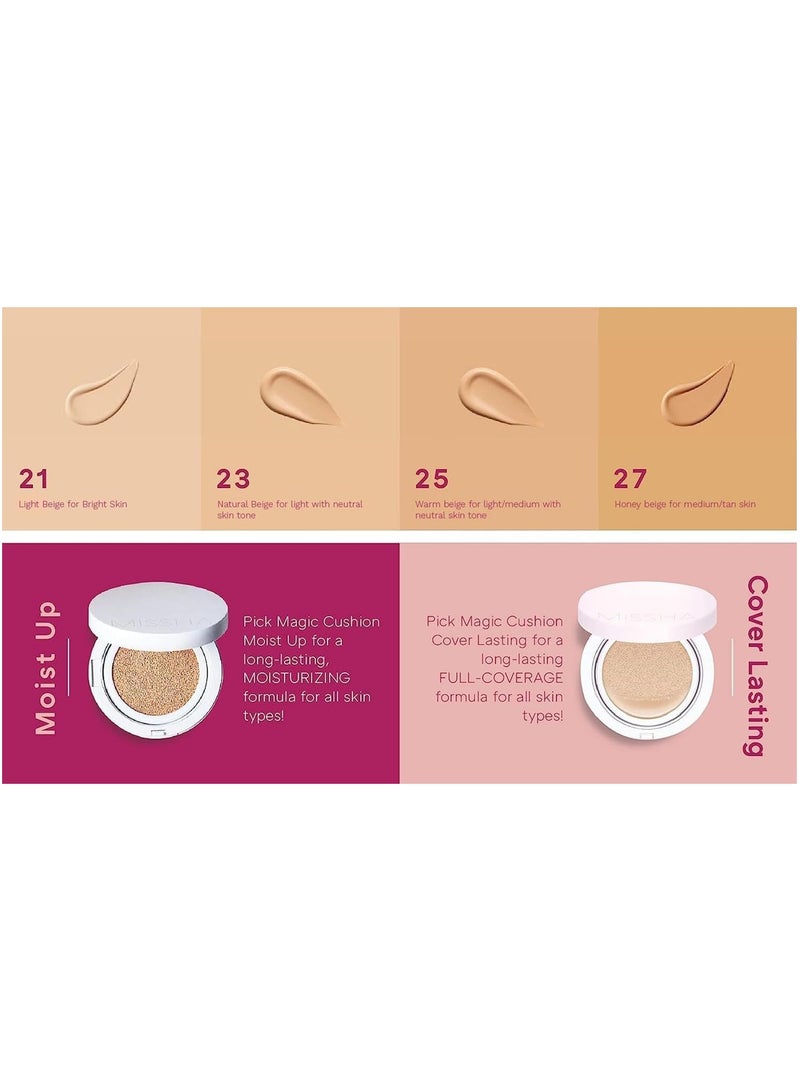 ميشا فFoundation ميسها ماجيك كوشن كوفر طويل الأمد SPF50+/PA+++، 21 بيج فاتح 15 جرام - Image 5