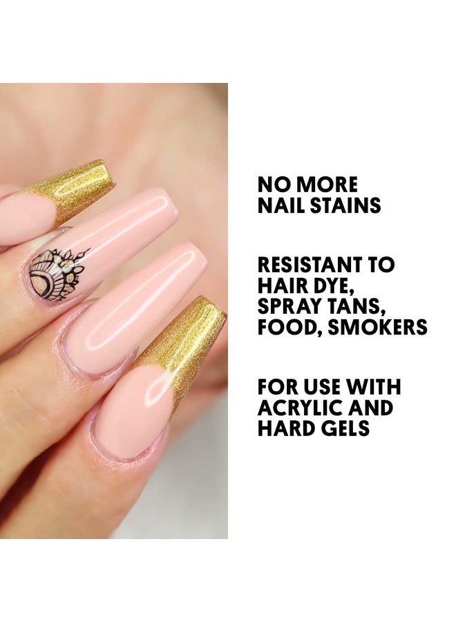 Young Nails Stain Resistant Gel Top Coat - Professional Grade Clear Gel Nail Polish Top Coat, No Wipe UV Gel Top Coat for Acrylic and Hard Gel Nails, Prevents Discoloration, UV & LED Cure - 1/3 oz - Image 5