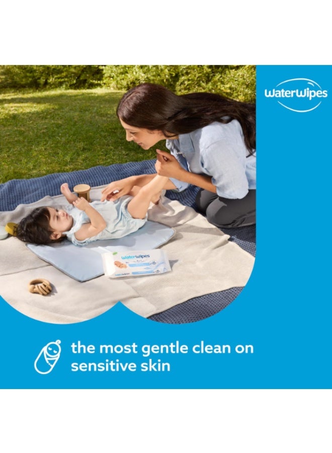 WaterWipes Sensitive+ Newborn & Baby Wipes, Travel Size, 28 Wipes (Pack of 6, 168 Total Wipes), 99.9% Water, Fragrance Free - Image 3