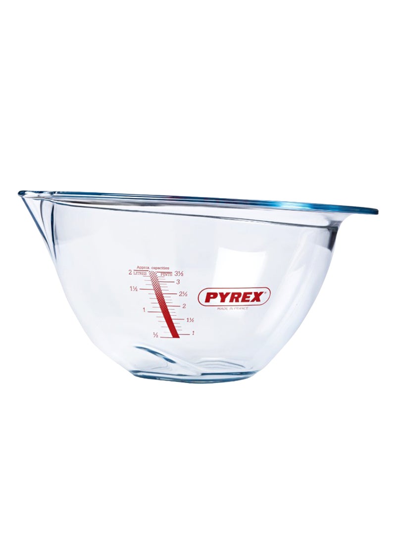 بيريكس Pyrex Glass Expert Mixing Bowl 4L – Large Capacity, Heat-Resistant, with Measurement Markings - Image 1