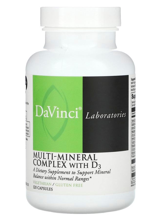 DaVinci Laboratories Multi-Mineral Complex with D3 120 Capsules 
