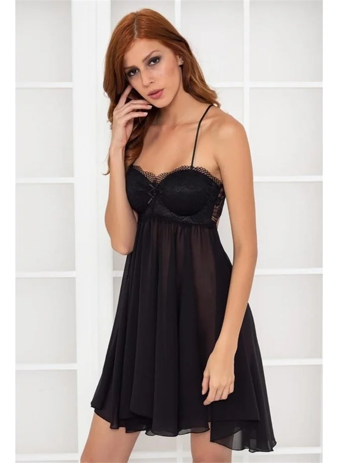 بيير كاردان 880 Nightgown - Black