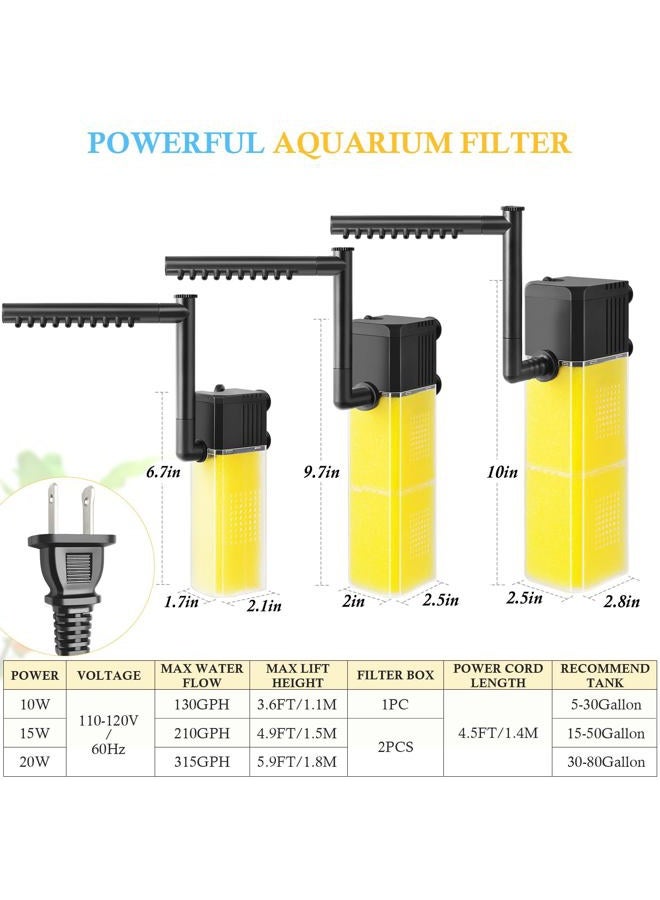 FEDOUR Aquarium Internal Filter 078 (10W) - Image 2