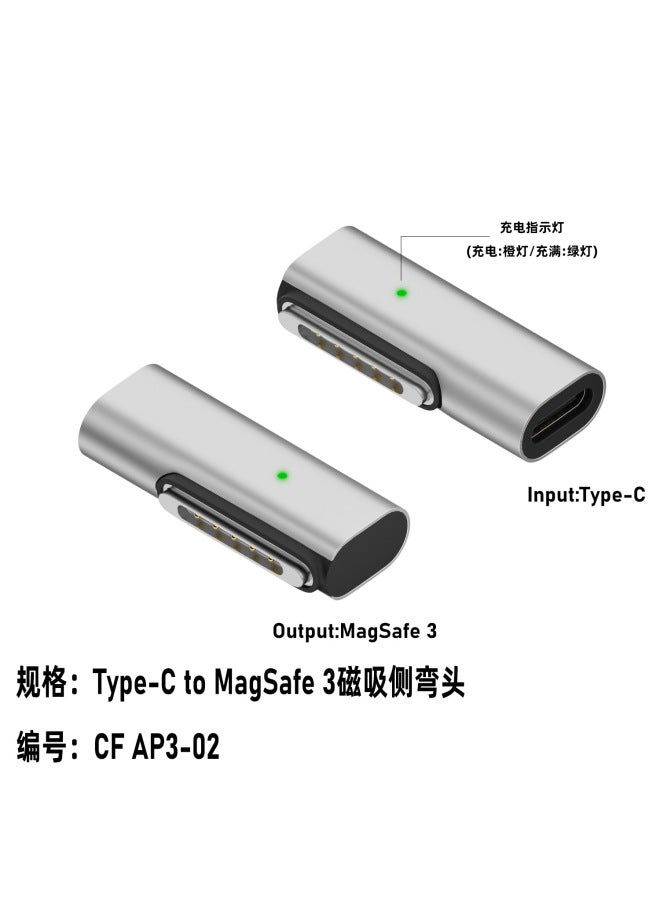Type-c To Magsafe3 Suitable For Apple New Notebook Macbookpro Air Magnetic Adapter - Image 1