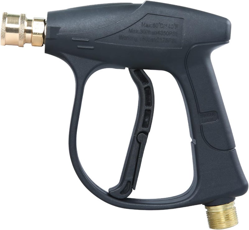 Sooprinse High Pressure Washer Gun 3000 PSI Max, Power Washer Short Gun with 1/4 Inch Quick Connector, M22-14 - Image 1