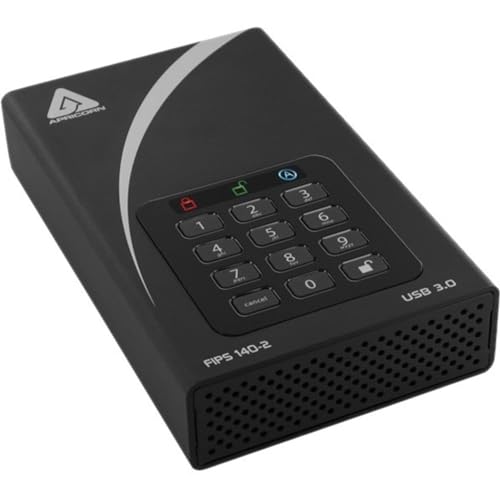 Apricorn 16TB Aegis Desktop Padlock FIPS 140-2 Validated 256-Bit Encrypted Hard Drive (ADT-3PL256F-16TB) - Image 2