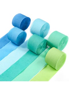 Crepe Paper Streamers 6 Rolls 492Ft Pack Of Blue Pastel Blue Green And Lime Party Streamers For Birthday Decorations Party Decorations Wedding Decorations (1.8 Inch X 82 Ft/Roll) - pzsku/Z1200F90D7D31D79DEEA7Z/45/_/1724479235/b1c7a2e2-1dd8-4b12-a165-856a90b8ceed