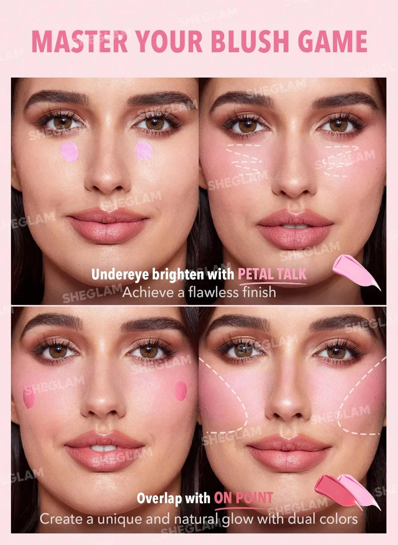 SHEGLAM Color Bloom Liquid Blush-Petal Talk