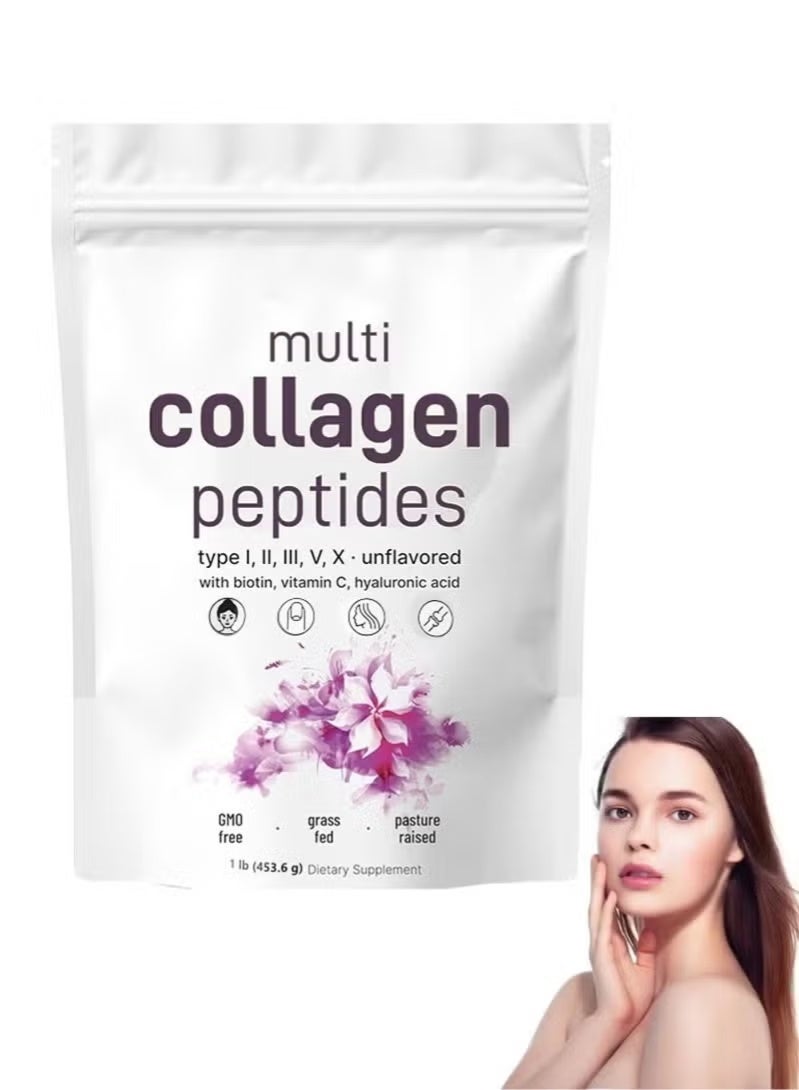 Multi Collagen Peptides, Unflavored (1 Lb)