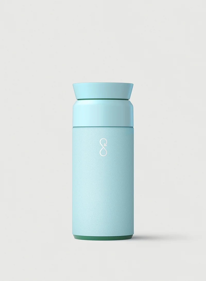 Ocean Bottle Brew Flask With 360º Leak Proof Lid Eco-Friendly Bottle 350ml - Sky Blue