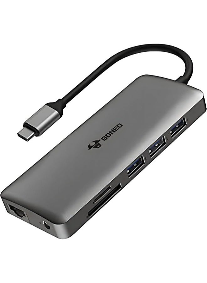 جونيو 11 في 1 USB C ، قم برسو المحطة C -HUB محول متعدد المعدلة مع 2 منافذ HDMI 100W PD CARGER PORT 5GBPS USB C 1000MBPS PORT OSB C DONGLE لـ Dell XPS MacBook HP Lenovo Samsung Galaxy  - Image 1