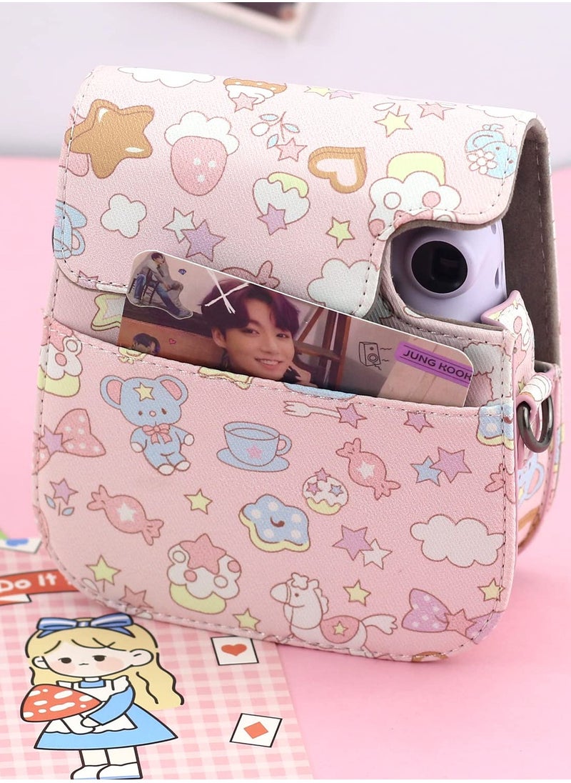 SYOSI Case for Fujifilm Instax Mini 11 / 9 / 8 Instant Film Cameras with Accessory Pocket and Detachable/Adjustable Shoulder Strap  - Image 5