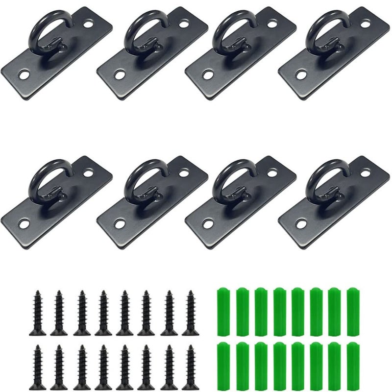 bjsdkff 8 Pcs Resistance Bands Wall Anchor,Ceiling Mount Anchor Wall Mount Anchors for Resistance Bands Resistance Bands Exercises, Battle Ropes, Body Weight Strength Training Systems - Image 5