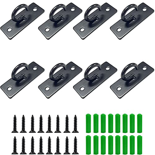 bjsdkff 8 Pcs Resistance Bands Wall Anchor,Ceiling Mount Anchor Wall Mount Anchors for Resistance Bands Resistance Bands Exercises, Battle Ropes, Body Weight Strength Training Systems - Image 1