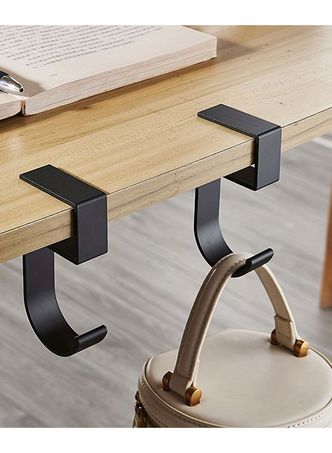 Mysterious Black Bookbag Hook No Adhesive Needed Removable Portable Desk Organizer - Image 3