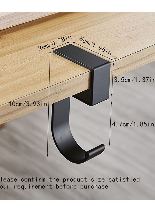 Mysterious Black Bookbag Hook No Adhesive Needed Removable Portable Desk Organizer - Image 4