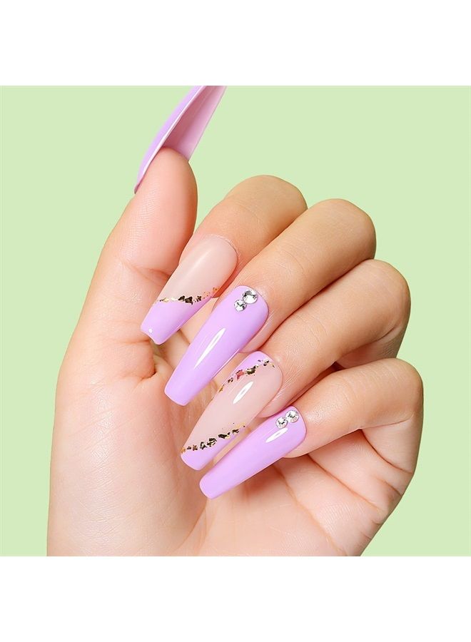 AIMEILI Soak Off U V LED Gel Nail Polish - Neon Lavender (060) 10ml  - Image 4