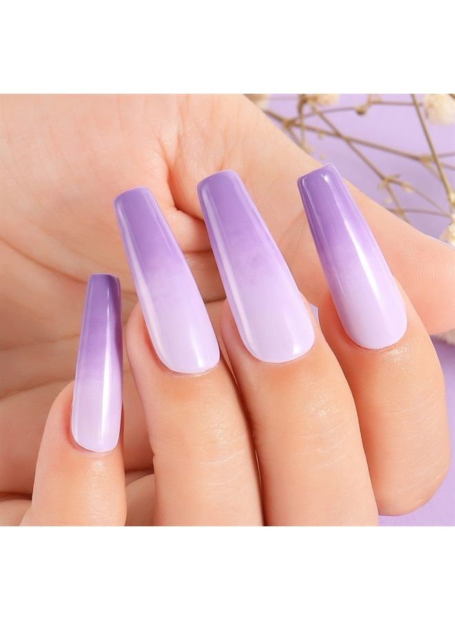 AIMEILI Soak Off U V LED Gel Nail Polish - Neon Lavender (060) 10ml  - Image 5