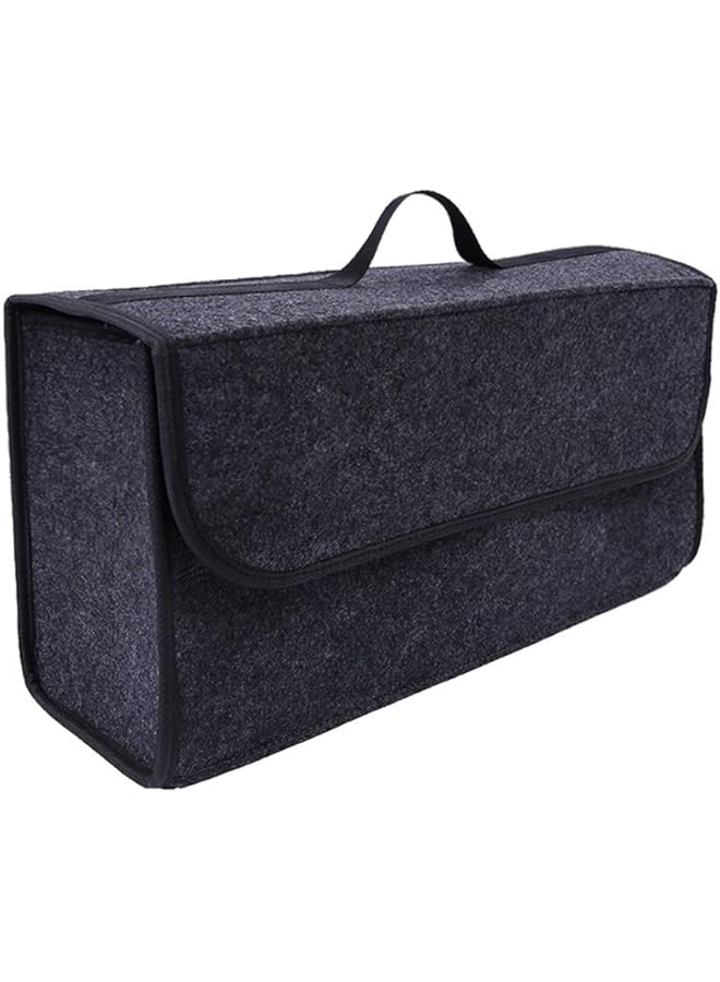 erorex Car Soft Storage Box Trunk Bag Travel Storage Organizer Holder Car Accessories Deep Grey - Image 1