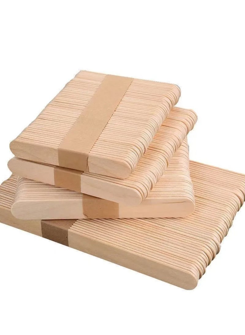 200 قطعة خشبية الحرف العصي 11.4 * 1 * 0.2cm, متعددة الأغراض خشب Popsicle الحرف العصي عصي الآيس كريم, صغيرة العصي الجليد البوب للشمع, التحريك, مشروع الحرف, اللسان مكتئ, علامات النبات - Image 5