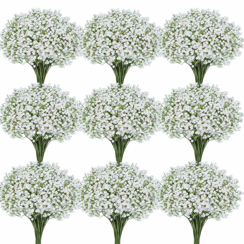 Cherica 50 Pcs Baby Breath Artificial Flowers, Fake Babys Breath Gypsophila Flowers Bulk, Realistic Artificial Flowers Bouquet Flores Artificiales para Decoracion for Wedding Party Home Decoration - Image 1