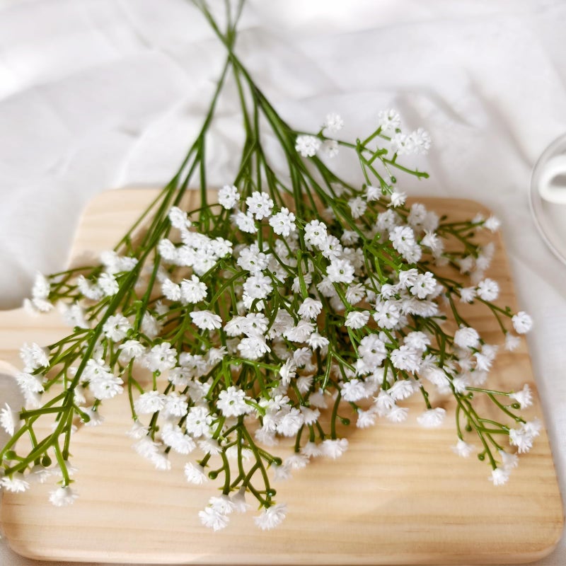 Cherica 50 Pcs Baby Breath Artificial Flowers, Fake Babys Breath Gypsophila Flowers Bulk, Realistic Artificial Flowers Bouquet Flores Artificiales para Decoracion for Wedding Party Home Decoration - Image 2