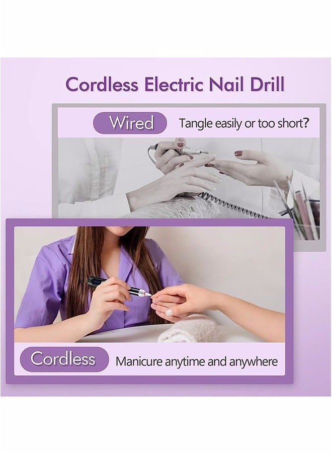 Generic Cordless Nail Drill for Gel Manicures, Professional Electric Nail File for Salon and Home (Black)  - Image 5