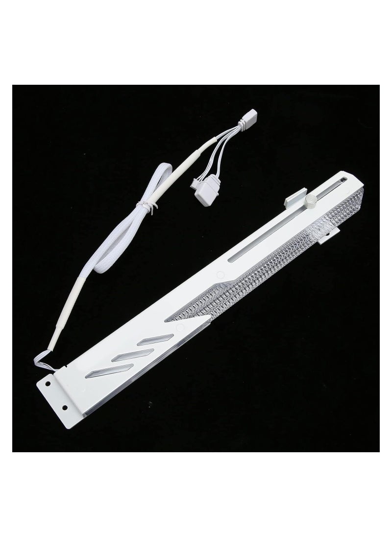 Graphics Card GPU Support Bracket, 5V 3Pin ARGB Dual Interface & Small 4Pin Interface RGB Video Card Holder, 2 PCIE Slots Easy Installation GPU Bracket for 99% Cases