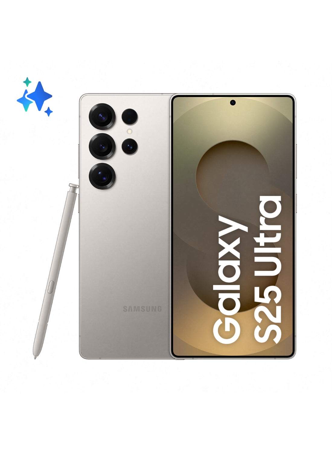 Galaxy S25 Ultra AI Dual SIM Titanium Grey 12GB RAM 512GB 5G - Middle East Version