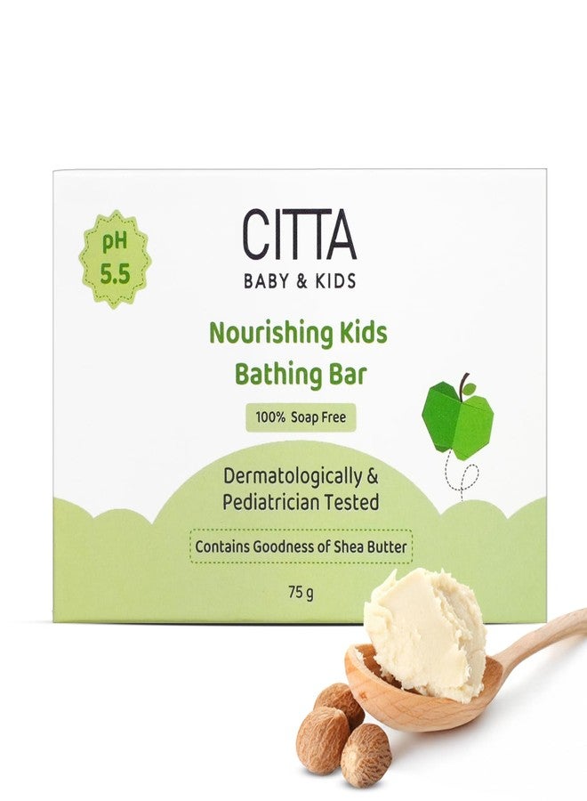 CITTA Bathing Bar for Babies & Kids | Soap-Free, No Tears | Dermatologist Approved pH Balanced Wash for Sensitive Skin | Shea Butter for Soft & Glowing Skin | 75g - Image 1