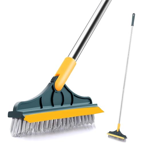 Vivatra Bathroom Cleaning Brush Bathroom Cleaning Accessories Tiles Cleaning Brush Bathroom Brush with Long Handle Tile Cleaner Brush Bathroom Floor Cleaning Brush (Brush 1) - Image 1