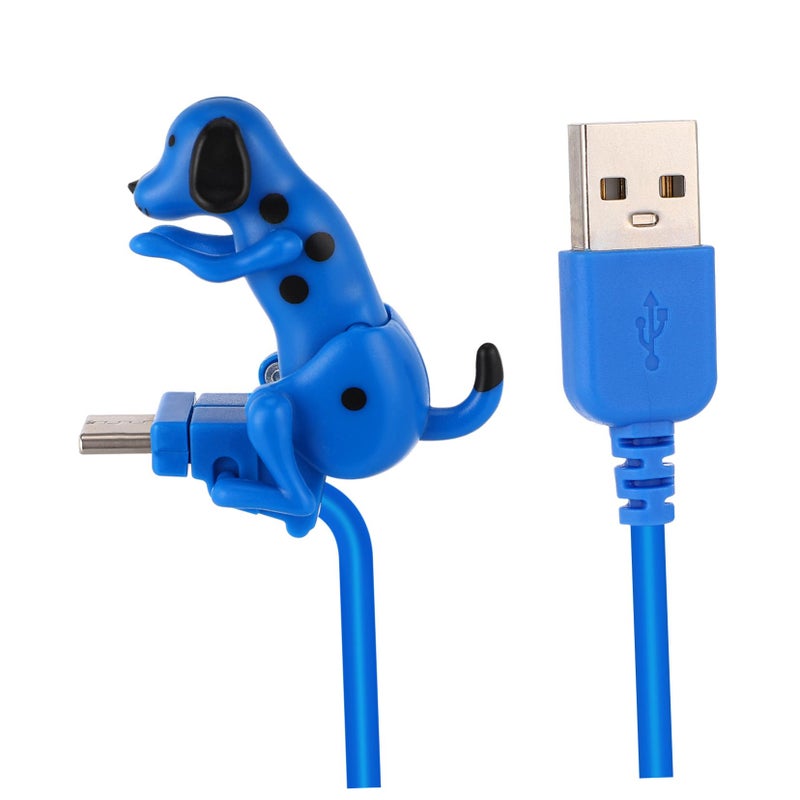 Creative Cute Blue Dog Shaped Fast Charging USB C Cable Wide Compatibility Data Cord - Image 2