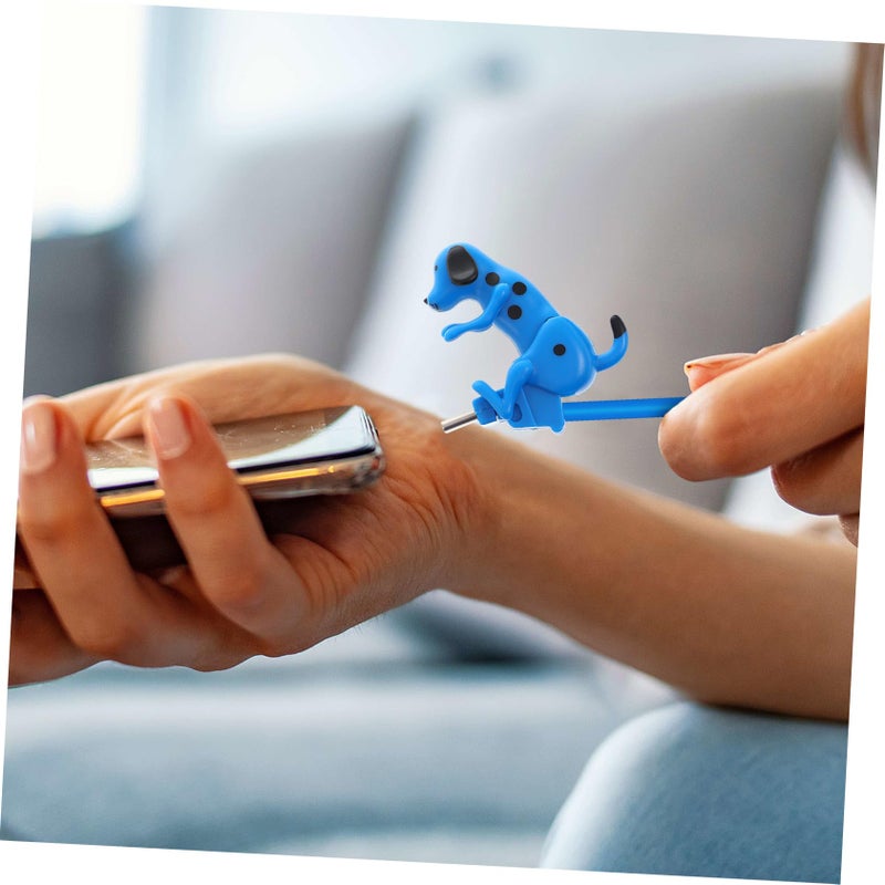 Creative Cute Blue Dog Shaped Fast Charging USB C Cable Wide Compatibility Data Cord - Image 5