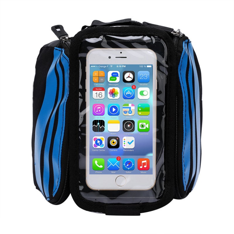 B-SOUL Bicycle Front Tube Bag High-Grade Waterproof Bike Frame Bag - Durable Wear-Resistant Cycling Handlebar Bag for Long Distance Cycling - Image 2
