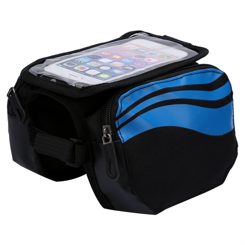 B-SOUL Bicycle Front Tube Bag High-Grade Waterproof Bike Frame Bag - Durable Wear-Resistant Cycling Handlebar Bag for Long Distance Cycling - Image 1