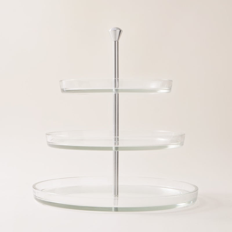 Borgonovo 3tier cake transparent stand 22 cm, 27 cm, and 32 cm - Image 3