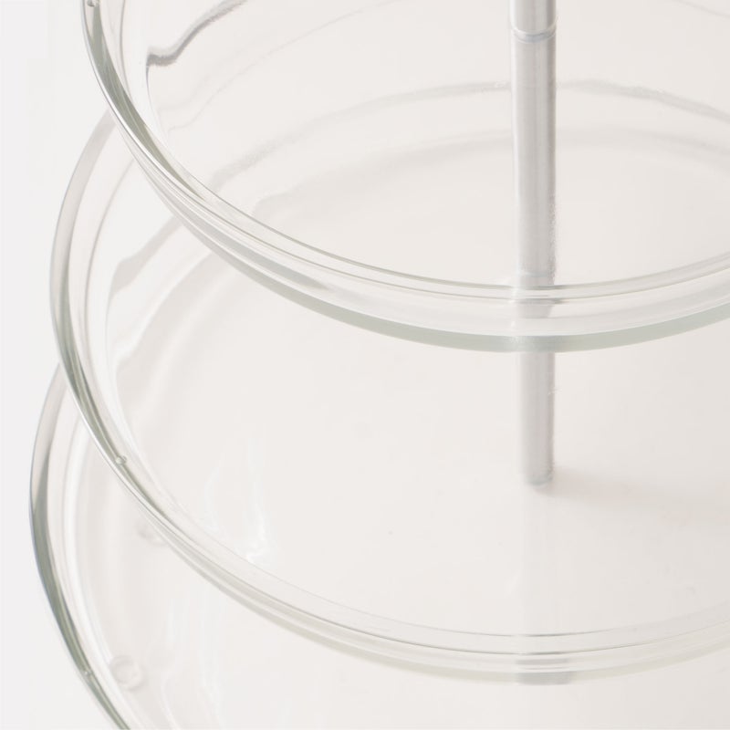 Borgonovo 3tier cake transparent stand 22 cm, 27 cm, and 32 cm - Image 4