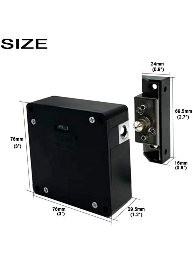 GGEROU - Electronic Cabinet Lock, Hidden DIY Lock, Smart Cabinet Locks, Electronic Cabinet Lock with USB Cable, Invisible Cabinet Lock with 1 IC Cards and 2 Keychain - Image 1